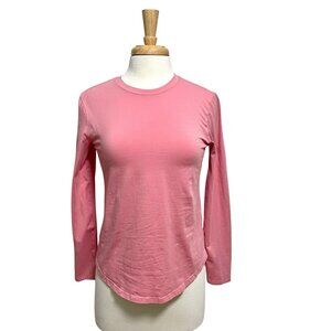 Lululemon Love Long Sleeve Shirt T-Shirt Pima Cotton Pink W3EYHS size 4